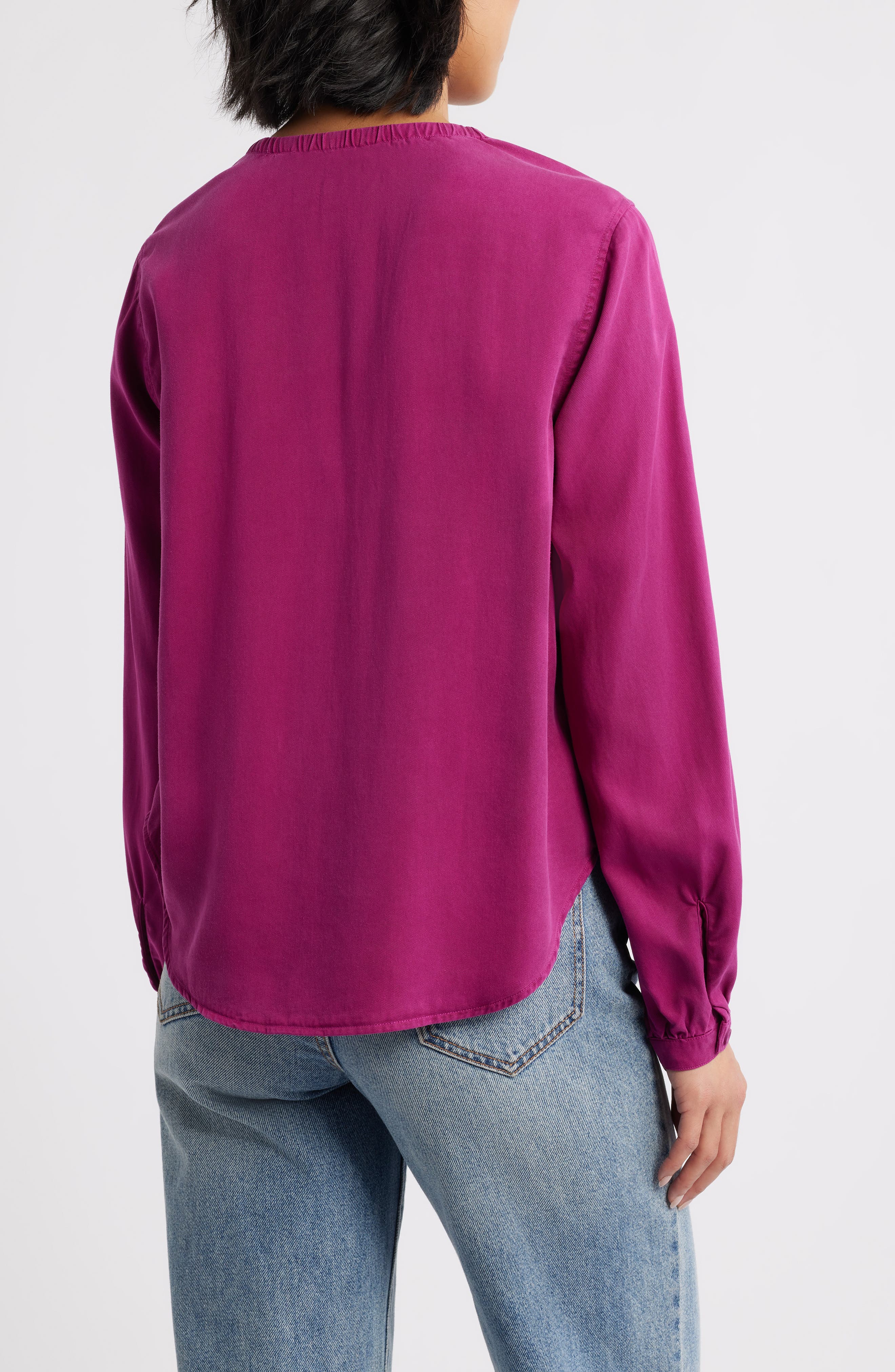 Gathered Button-Up Shirt - image 2