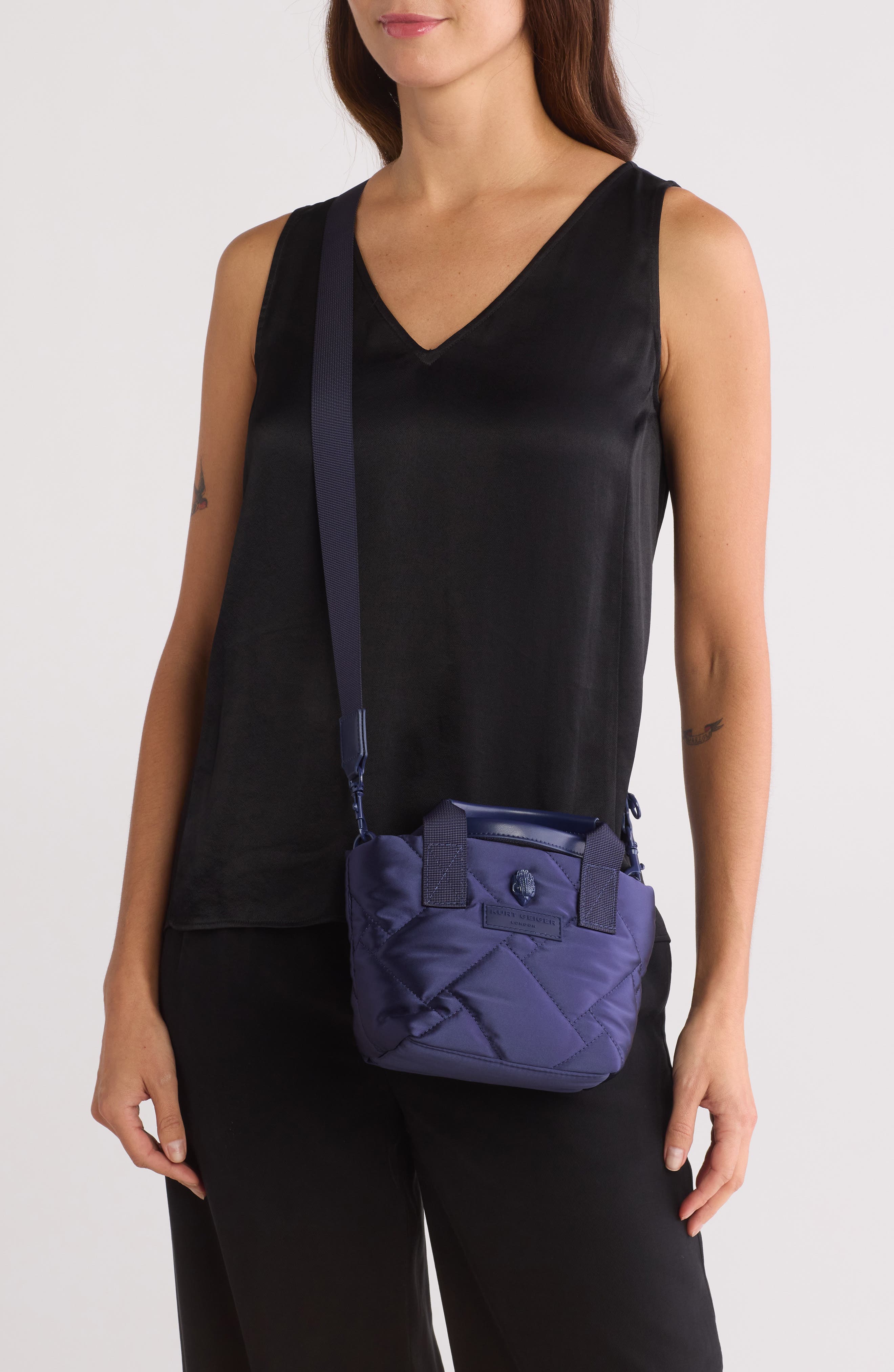 Kurt Geiger London Extra Small Recycled Shopper Tote, Alternate, color, 