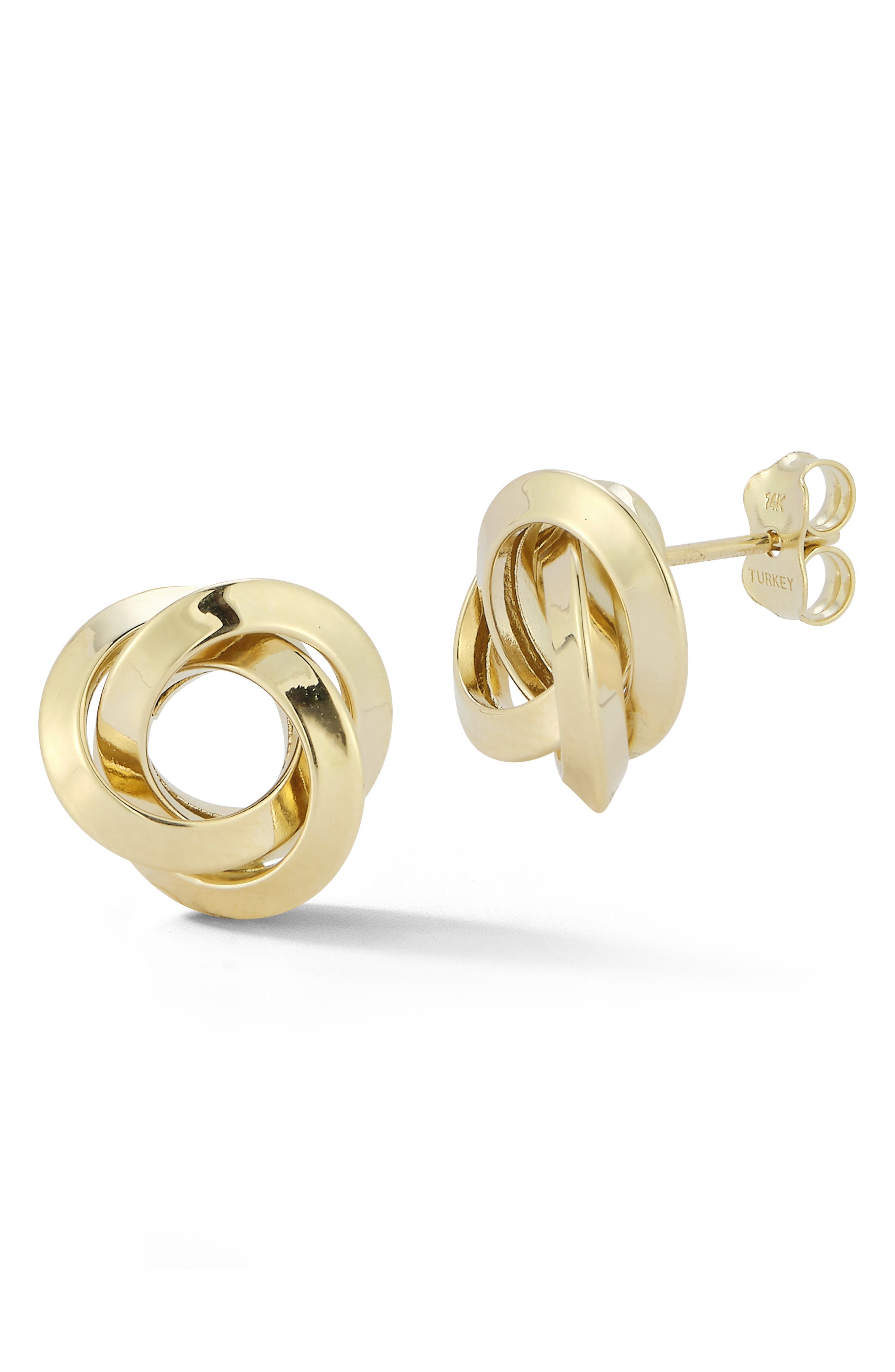 Ember Fine Jewelry 14K Love Knot Stud Earrings