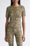 Siedrés Idyl Print Velvet Devoré Open Back Top
