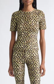 Siedrés Idyl Print Velvet Devoré Open Back Top