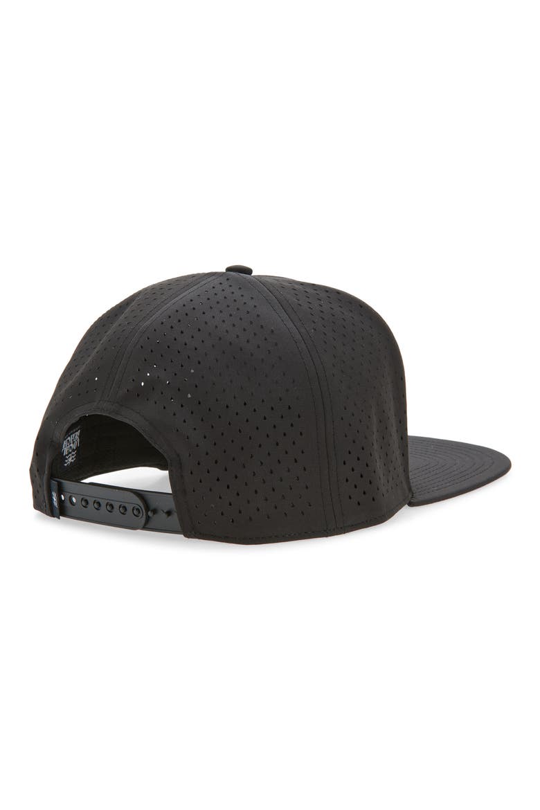 Tech American Flag Trucker Hat, Alternate, color, BLACK