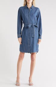 James Perse Long Sleeve Denim Shirtdress