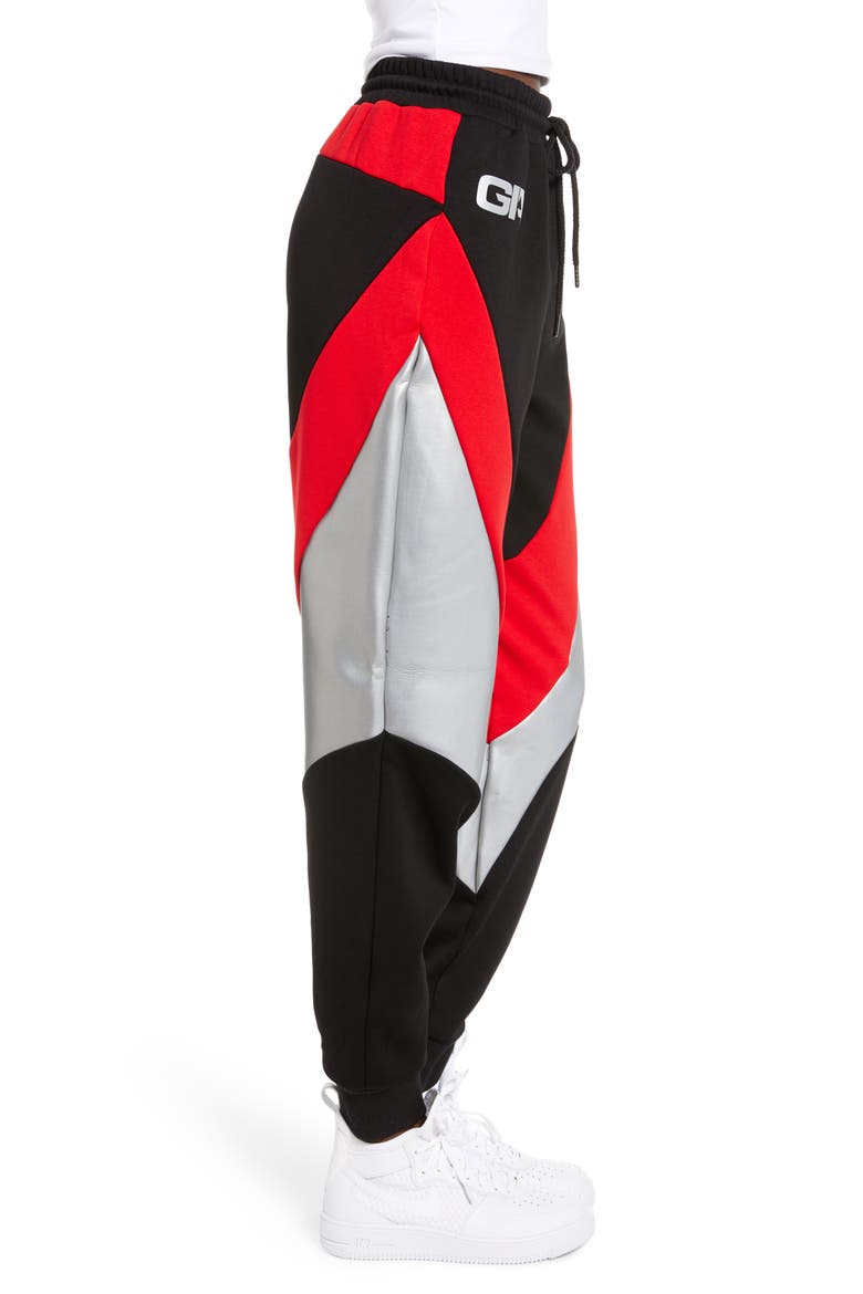 Sabrina Track Pants, Alternate, color, BLACK
