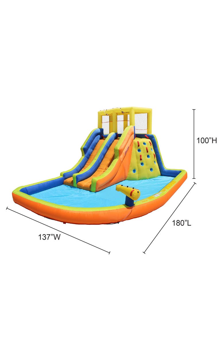 Banzai Double Drench Inflatable Water Park and Splash Slide, Alternate, color,