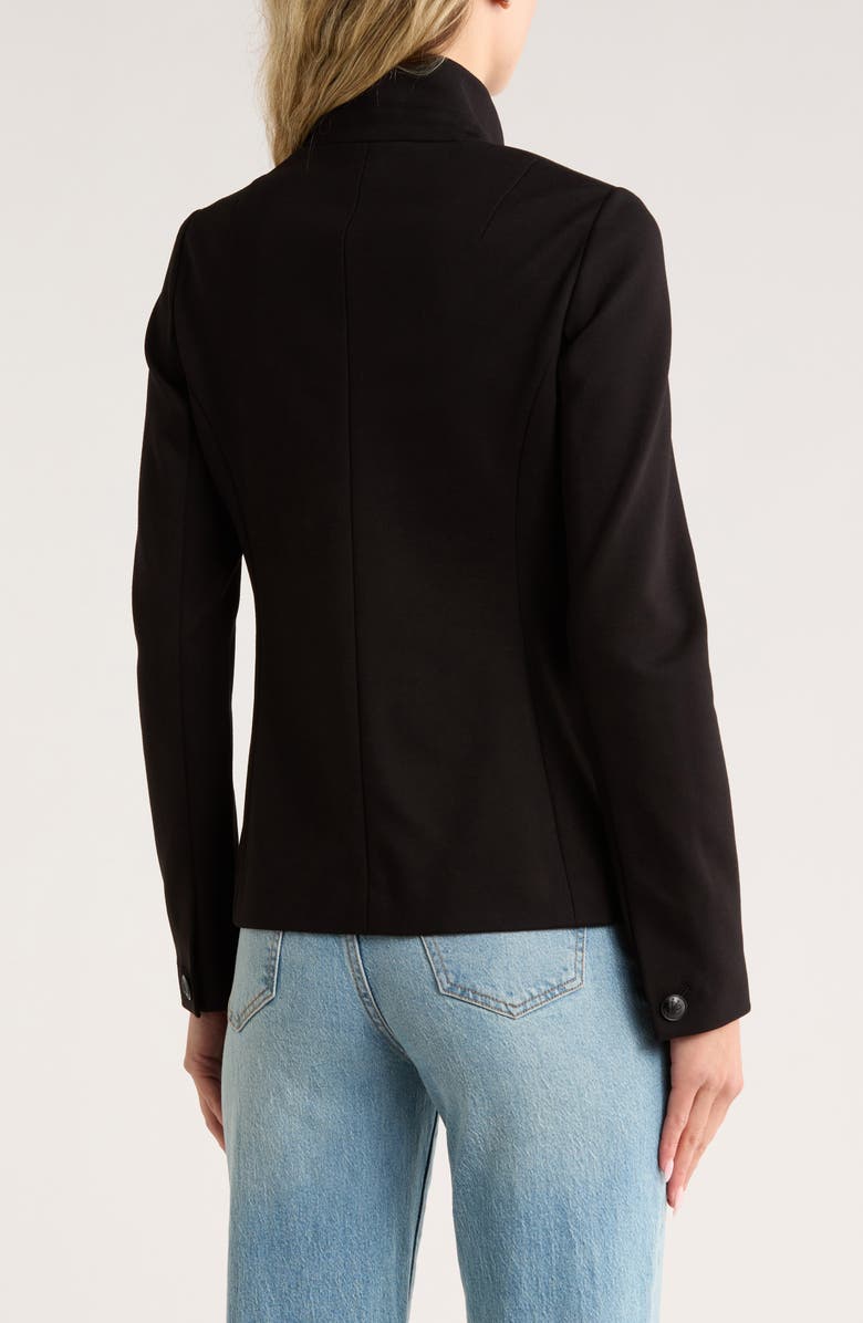 rag & bone Sadie Slim FIt Ponte Blazer, Alternate, color, Black