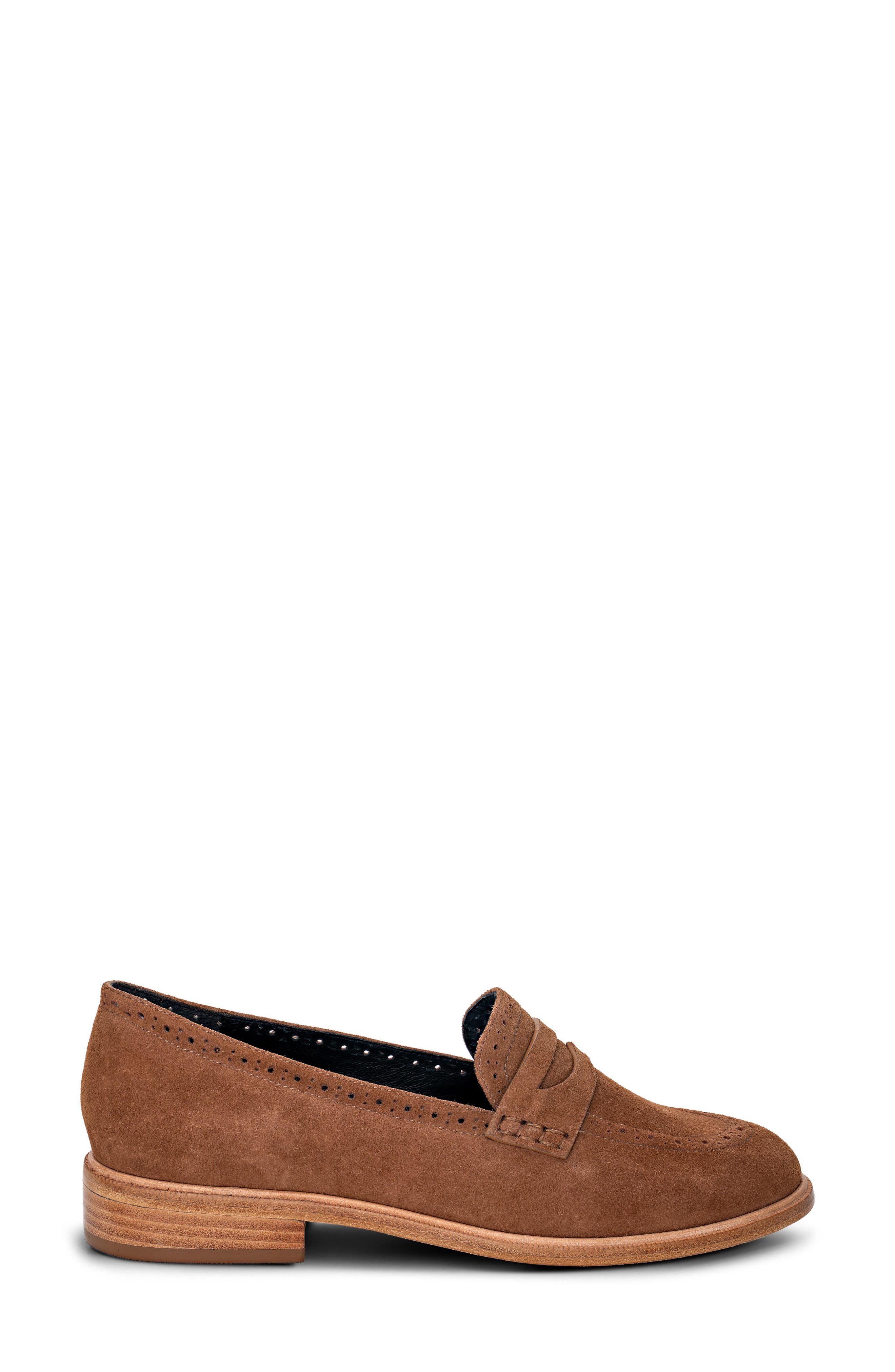 Avriel Penny Loafer, Alternate, color, SAND SUEDE