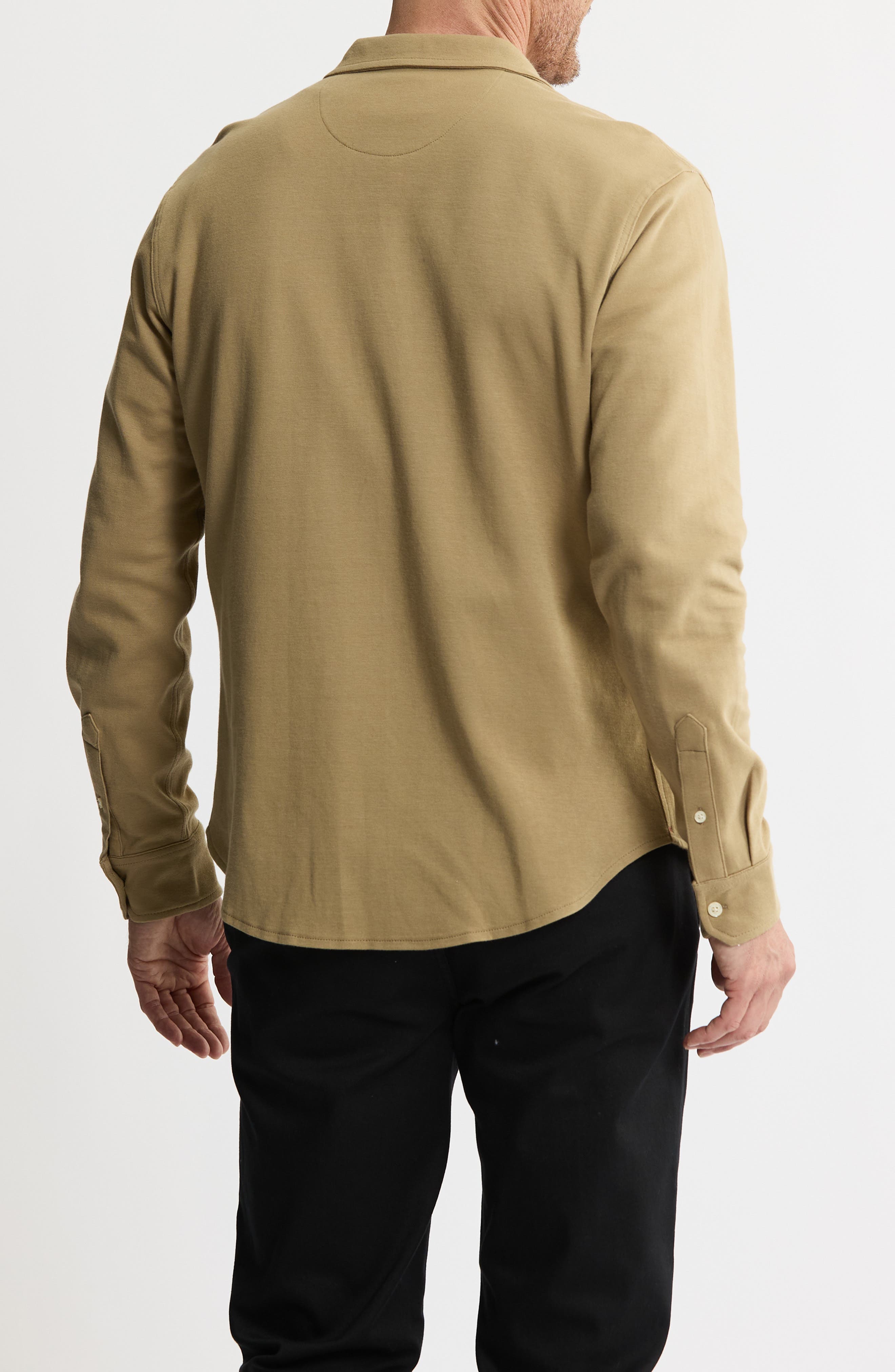 Stretch Pima Cotton Button-Up Shirt - image 2