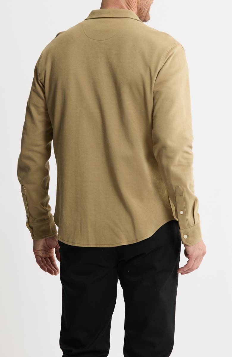 JACHS Stretch Pima Cotton Button-Up Shirt, Alternate, color, Khaki