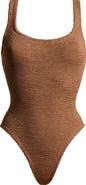 Hunza G Square Neck One-Piece Swimsuit