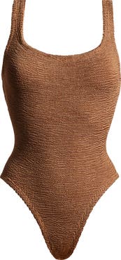 Hunza G Square Neck One-Piece Swimsuit