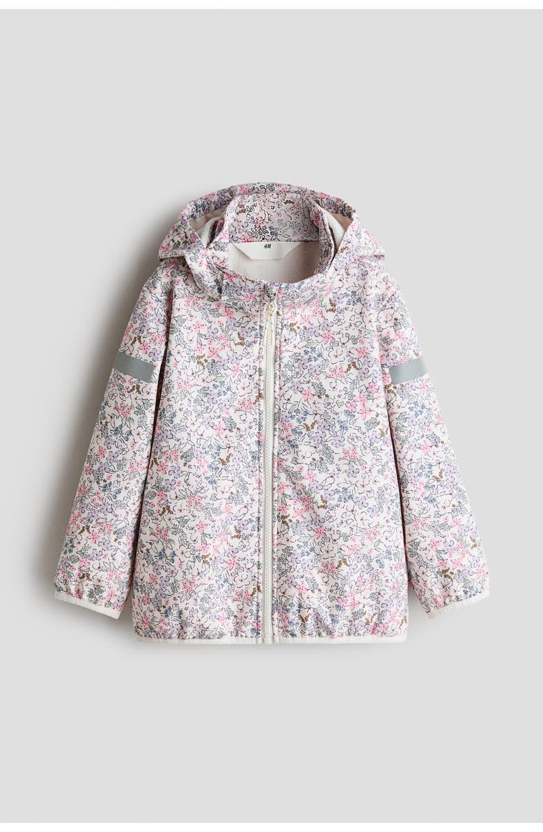 H&M Water-resistant Softshell Jacket, Main, color, Pink/Floral