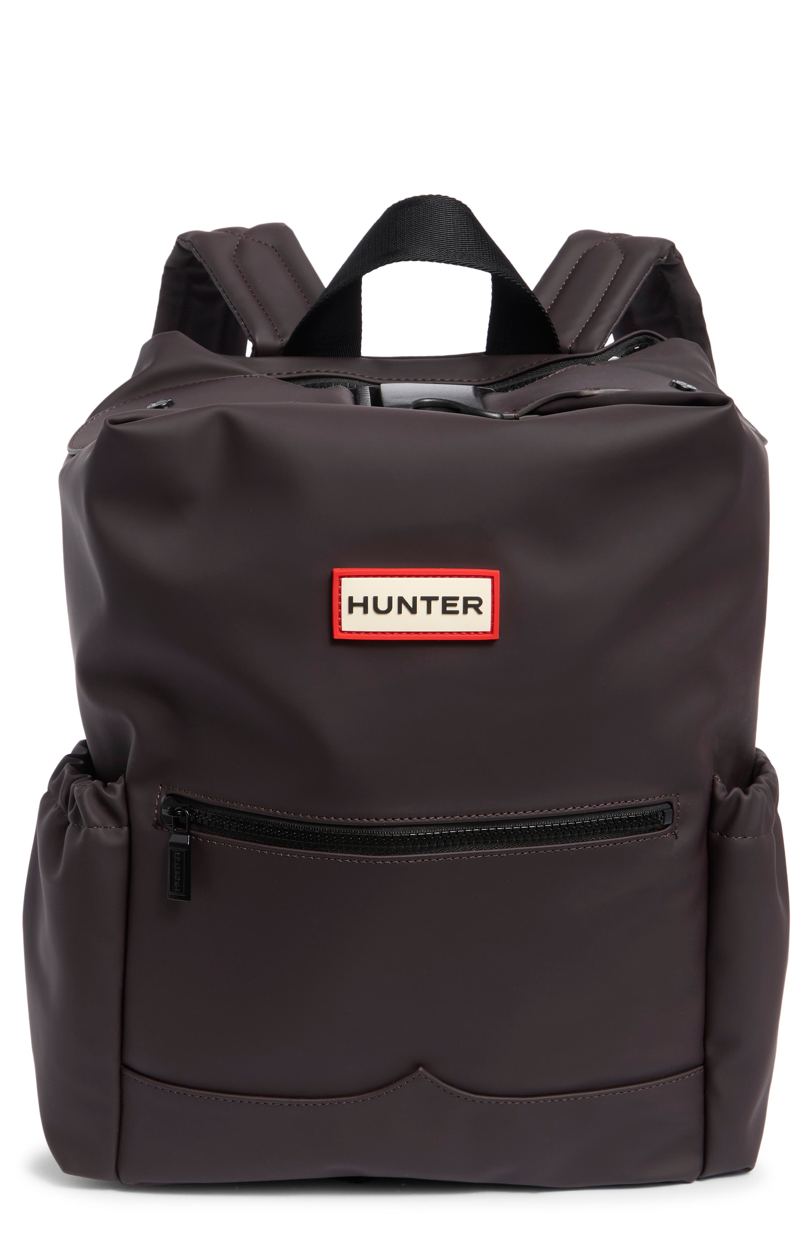 Top Clip Faux Leather Backpack