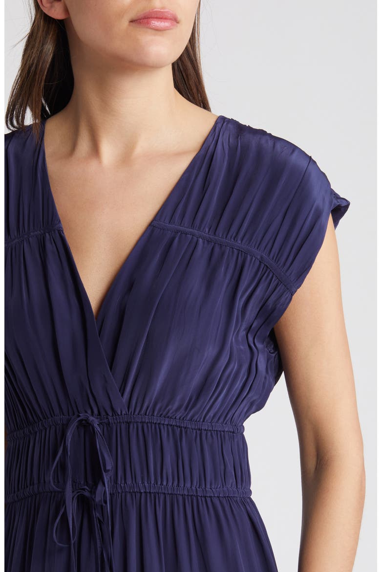 Aletta Tie Waist Midi Dress, Alternate, color, ADMIRAL BLUE