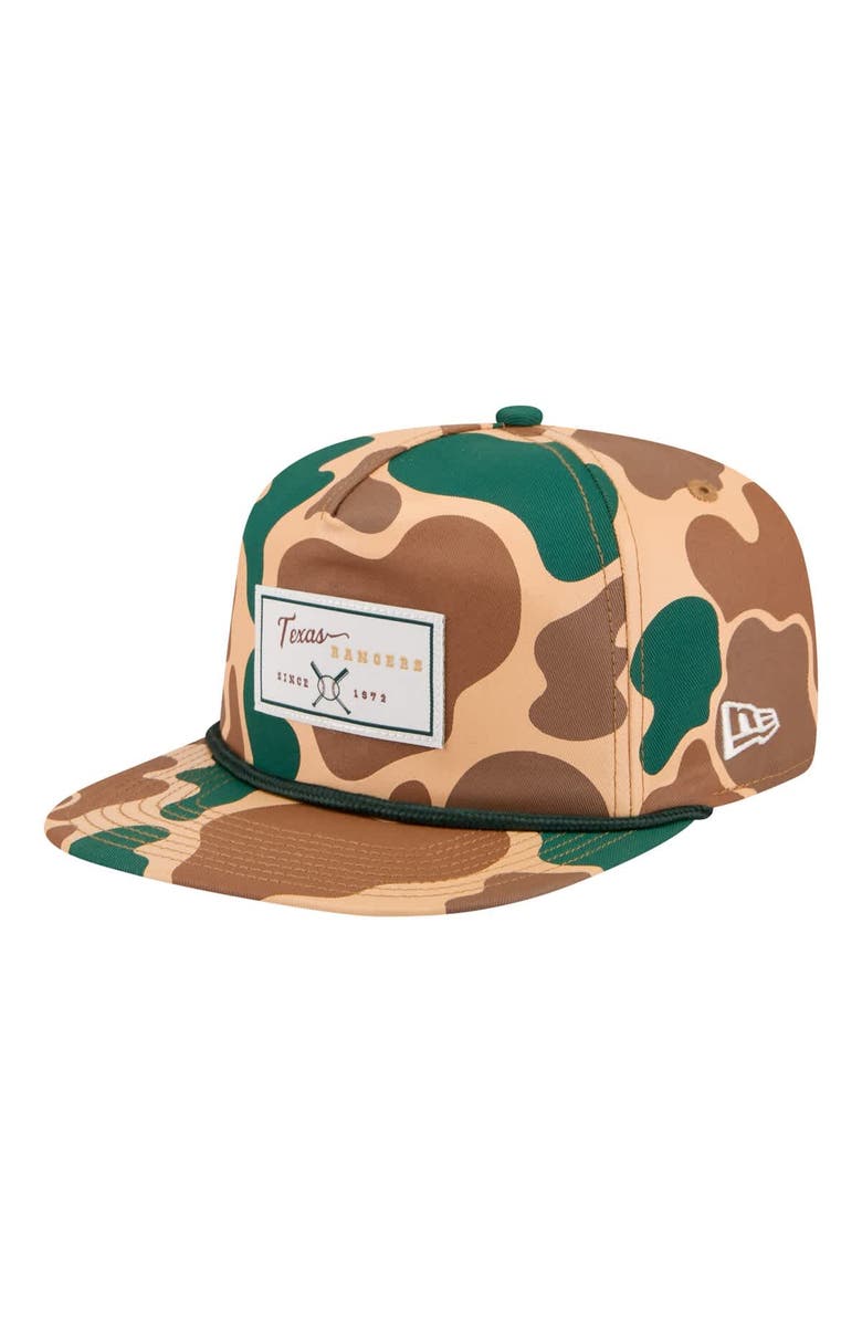New Era Men's New Era Camo Texas Rangers Duck 19TWENTY Adjustable Hat, Main, color, Camo