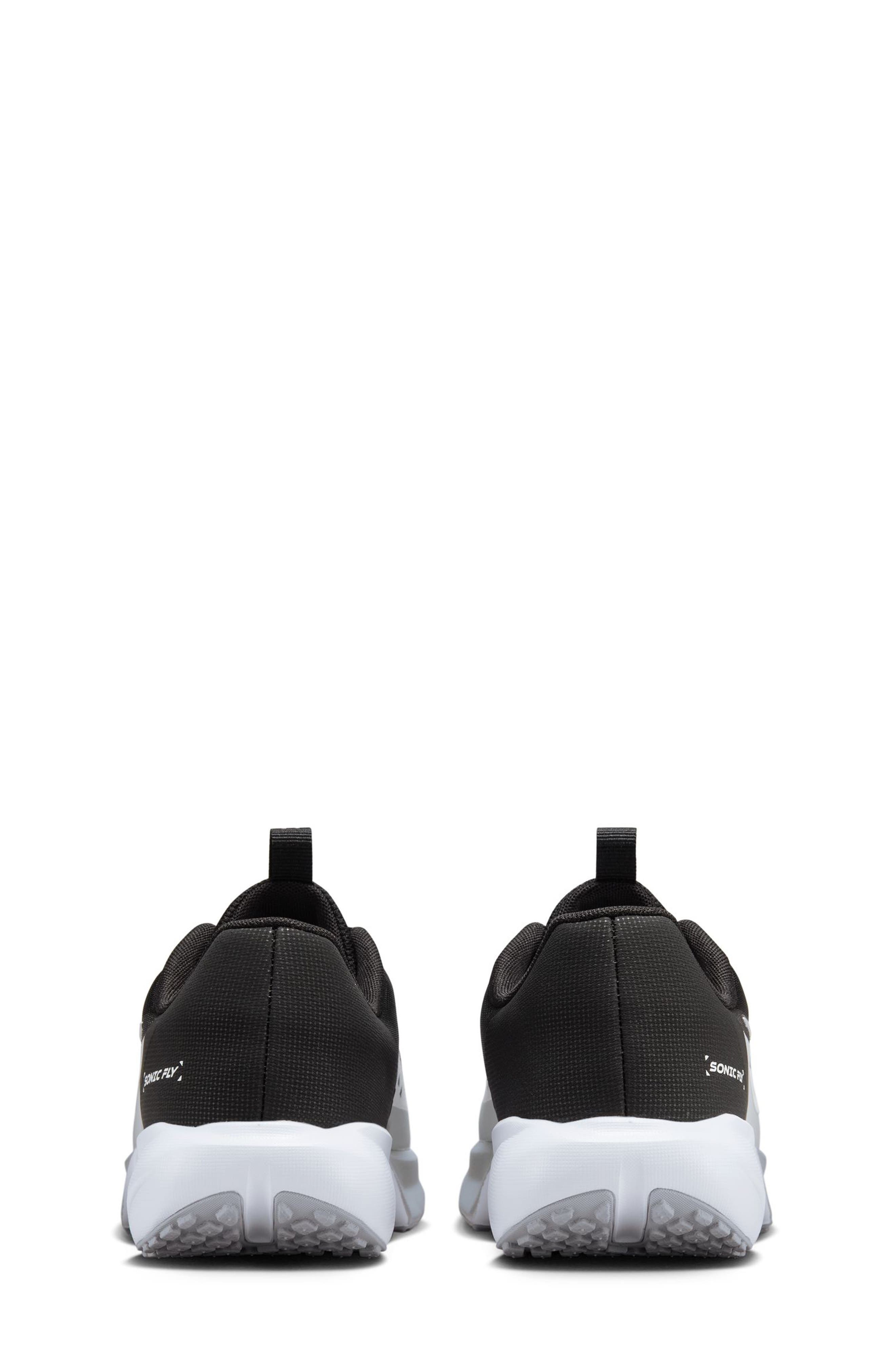 Nike Kids' Sonic Fly Running Shoe, Alternate, color, Black/ White