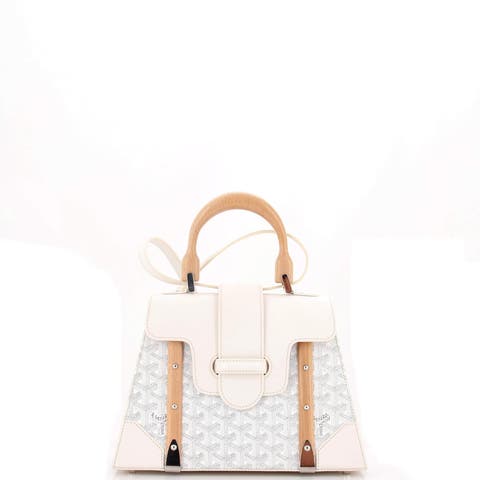 Saigon Top Handle Bag Coated Canvas with Leather PM