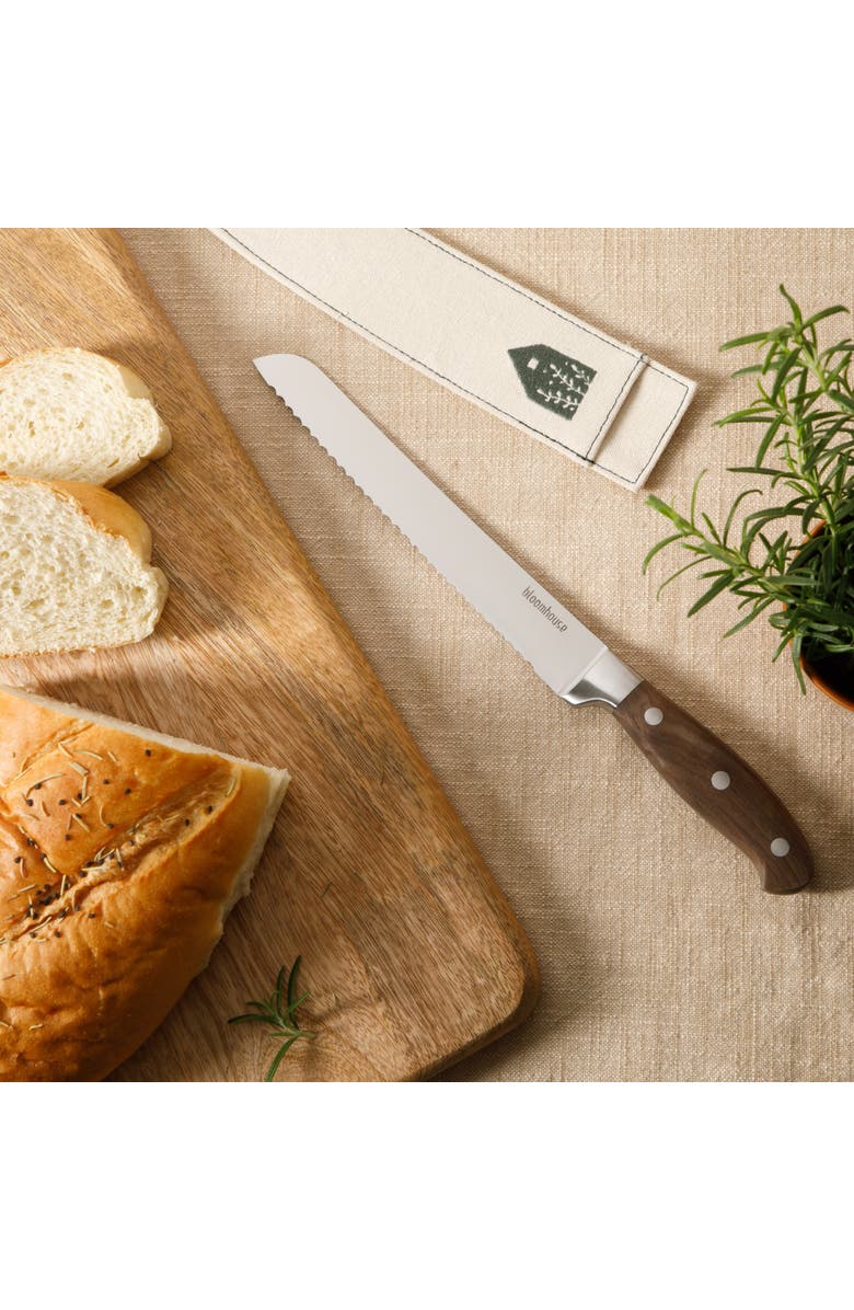 Bloomhouse German Steel Bread Knife, Alternate, color, Natural Wood
