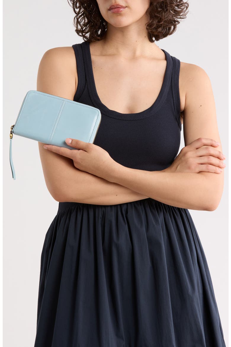 Rave Leather Wallet, Alternate, color, WHISPER BLUE