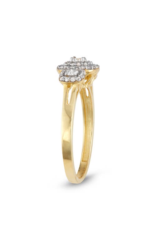 Fuzion Creations Two-tone Diamond Ring In Yellow