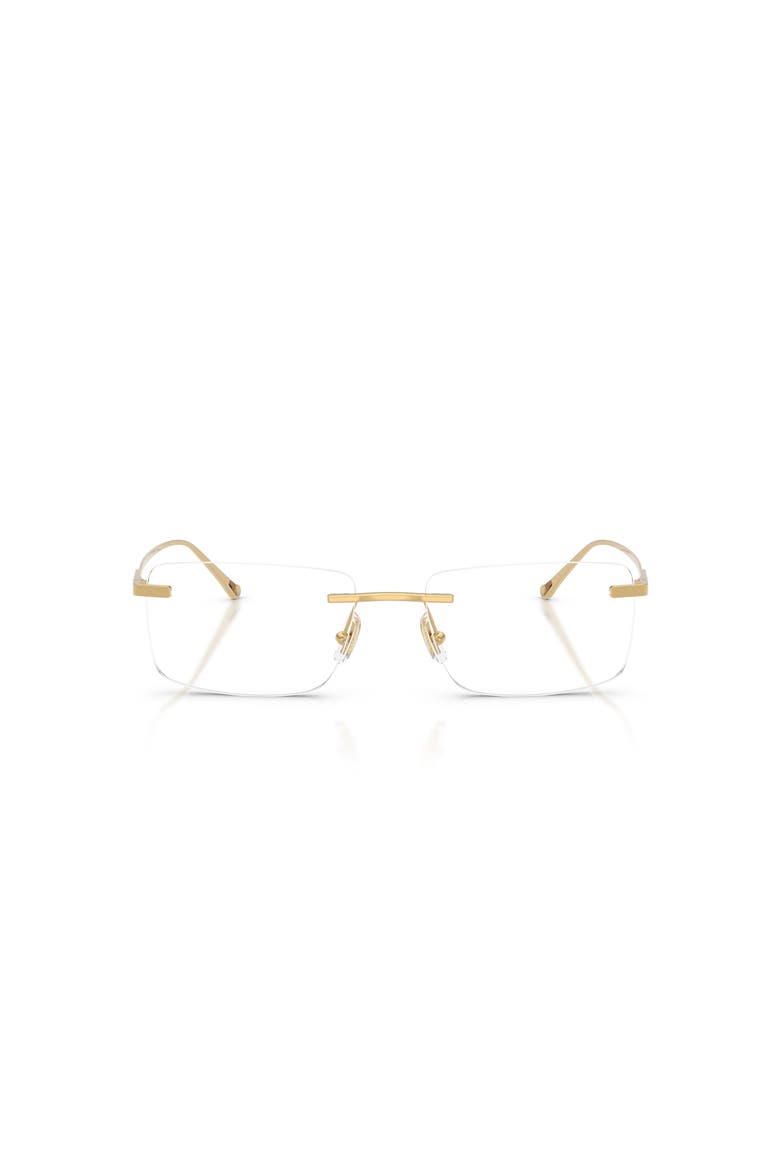 56mm Rectangle optical glasses, Alternate, color, Gold
