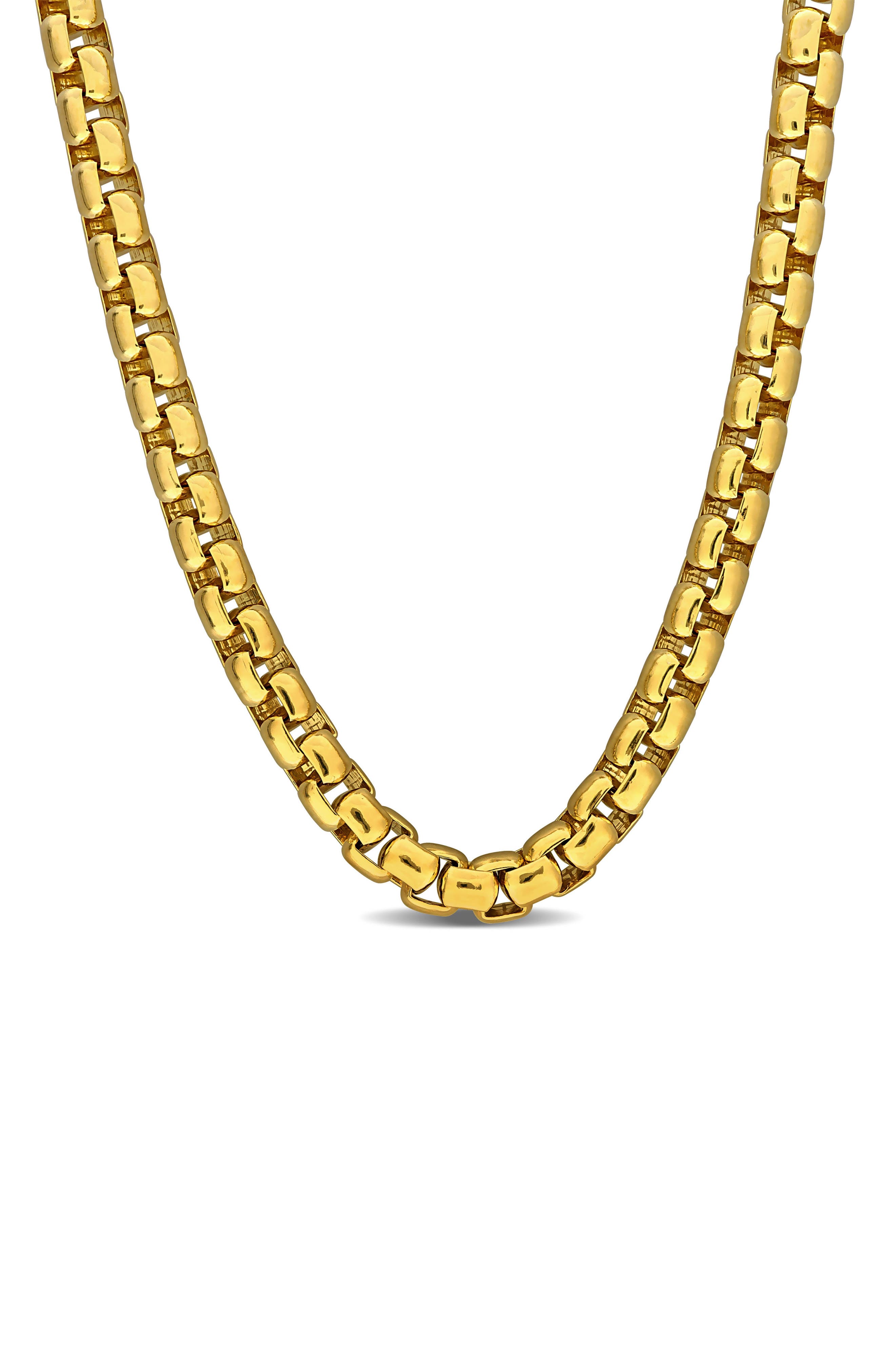 DELMAR Box Link Chain Necklace