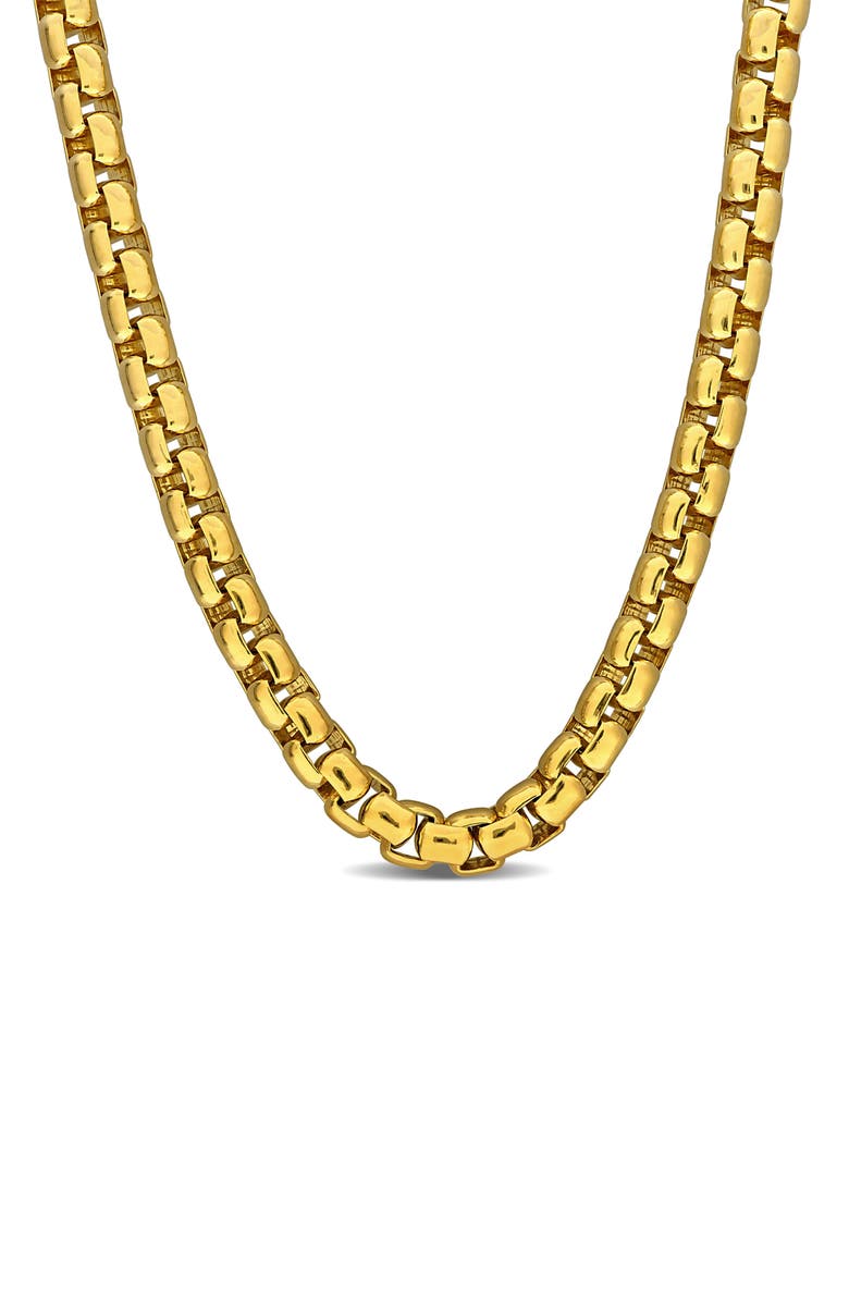 DELMAR Box Link Chain Necklace, Main, color, 