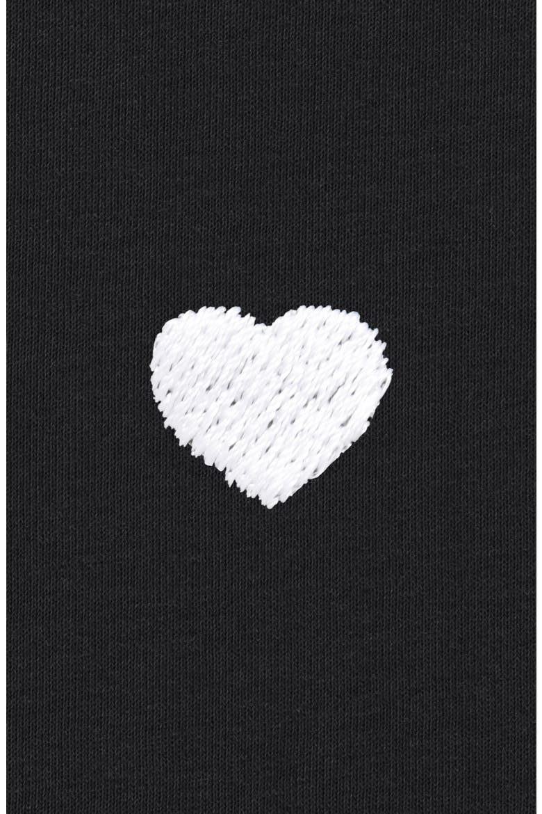Lil Heart Cotton Jersey Tank, Alternate, color, Black