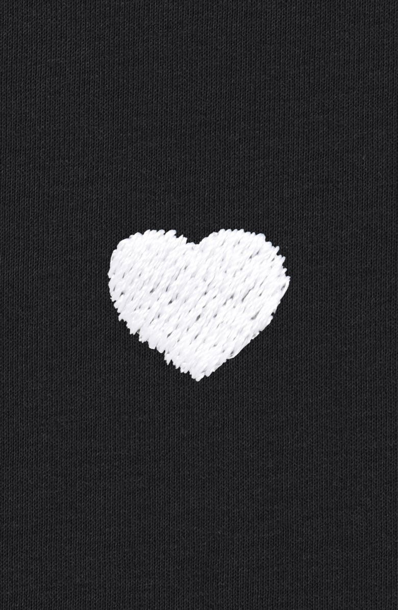 Dalix Lil Heart Cotton Jersey Tank, Alternate, color, Black