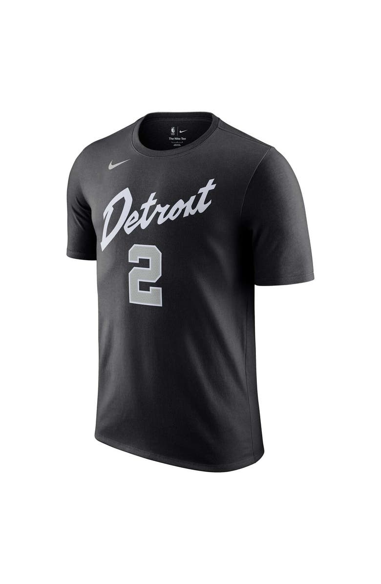 Nike Men's Nike Cade Cunningham Black Detroit Pistons 2023/24 City Edition Name & Number T-Shirt, Alternate, color, 