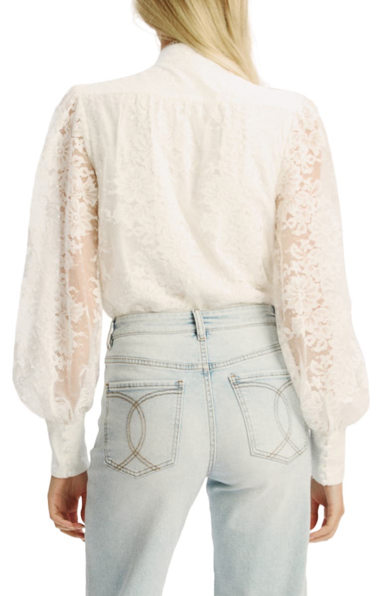 Bardot Olessia Lace Bodysuit, Alternate, color, Ivory