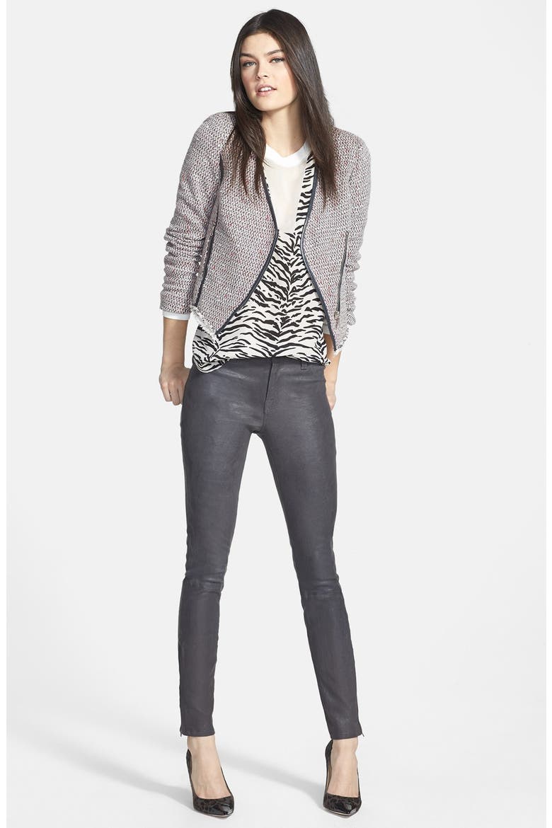 'Vamp' Ankle Slit Skinny Jeans, Alternate, color, FASHIONABLY LATE