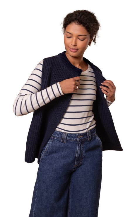 Donegal Ribbed Crew Neck Waistcoat