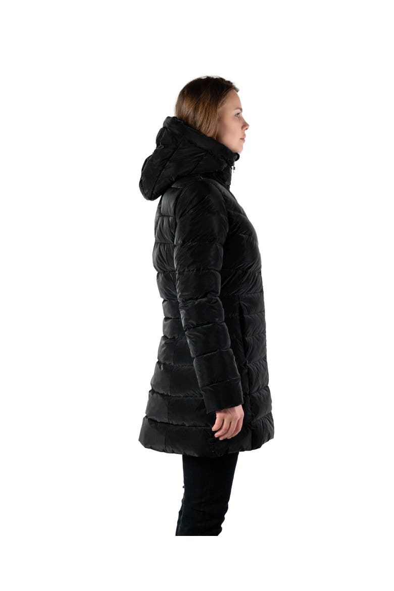Women's Long Robin Medium Weight Coat EXTRA LONG SLEEVES!, Alternate, color, BLACK DIAMOND