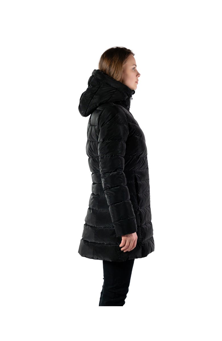 Woodpecker Women's Long Robin Medium Weight Coat EXTRA LONG SLEEVES!, Alternate, color, Black Diamond