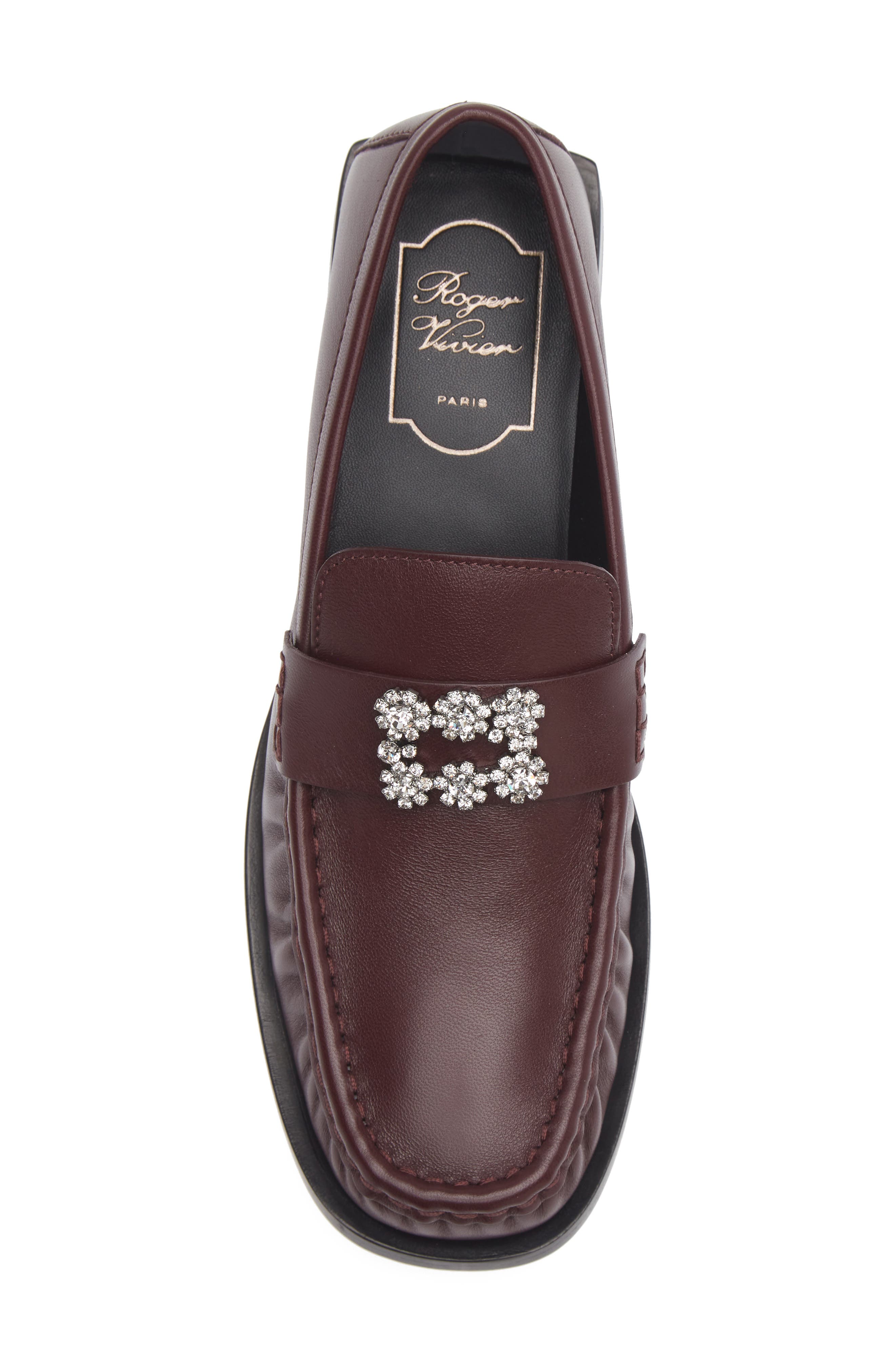 Viv Moc Strass Loafer, Alternate, color, BORDEAUX SCURO