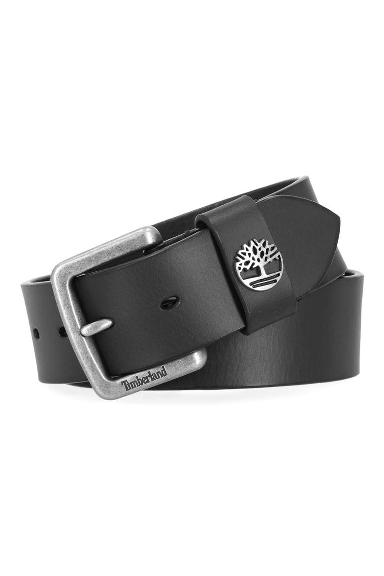 Leather Belt, Alternate, color, BLACK
