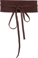 Eileen Fisher Obi Bow Suede Belt