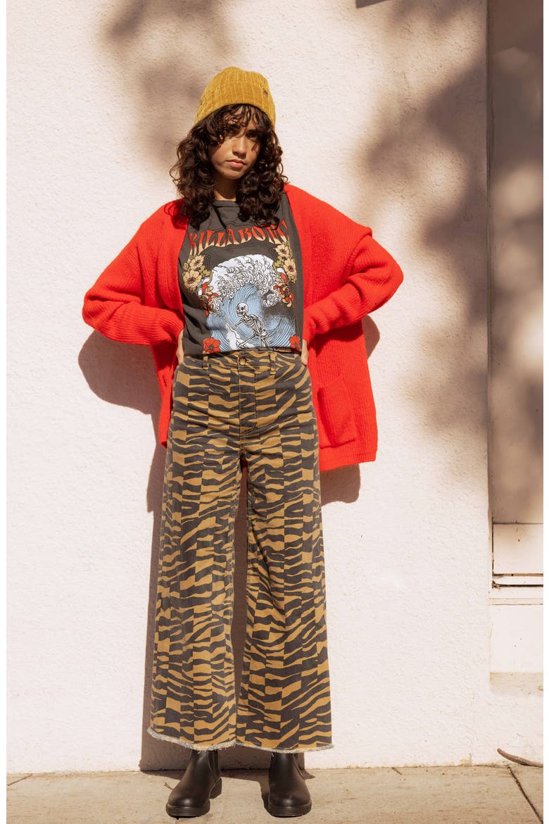 Free Fall High Waist Wide Leg Pants, Alternate, color, COSMIC KHAKI