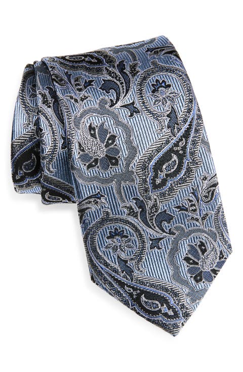 Floral Paisley Silk Tie