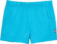 CITY THREADS Girls Soft 100% Cotton UPF 50+ Jersey Pocket Shorts