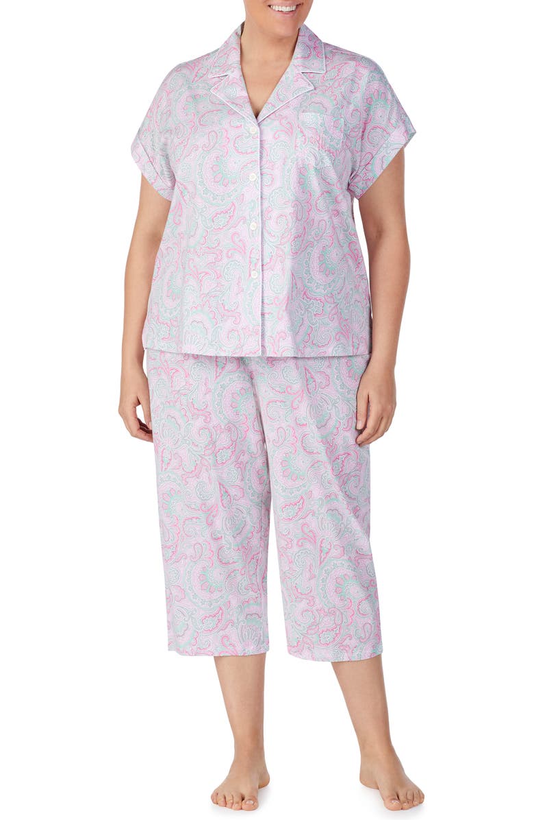 Lauren Ralph Lauren Capri Pajamas, Alternate, color, 