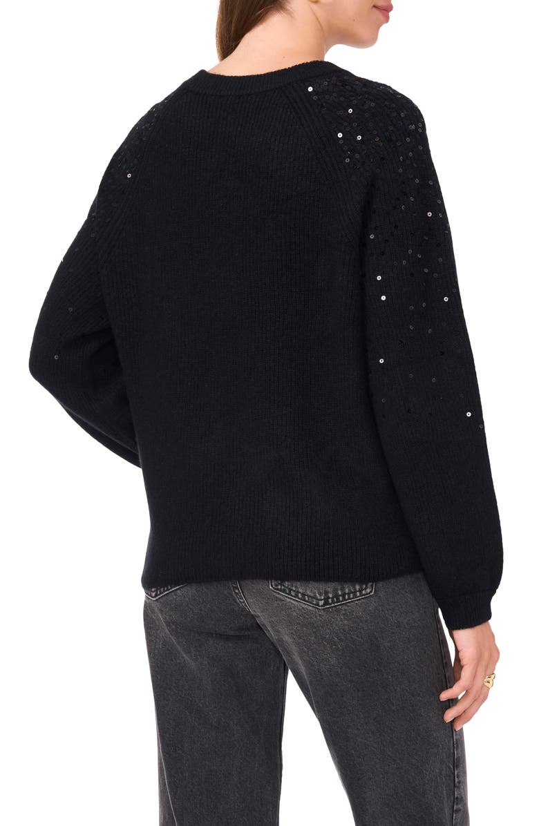Vince Camuto Sequin Crewneck Sweater, Alternate, color, 