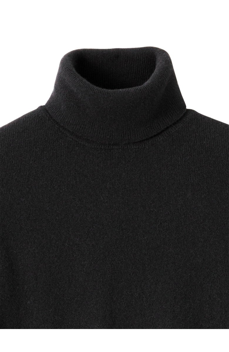 Paul Fredrick Cashmere Turtleneck Sweater, Alternate, color, Black