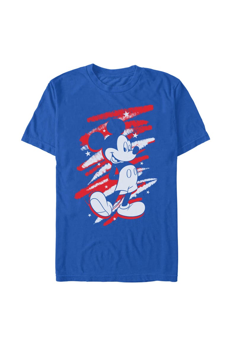 Men's Mickey & Friends Classic Pose and Scribbles  Graphic T-Shirt, Main, color, Royal Blue