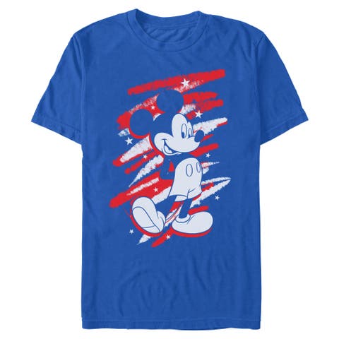 Men's Mickey & Friends Classic Pose and Scribbles  Graphic T-Shirt