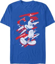 Mickey & Friends Men's Classic Pose and Scribbles Short Sleeve Graphic T-Shirt