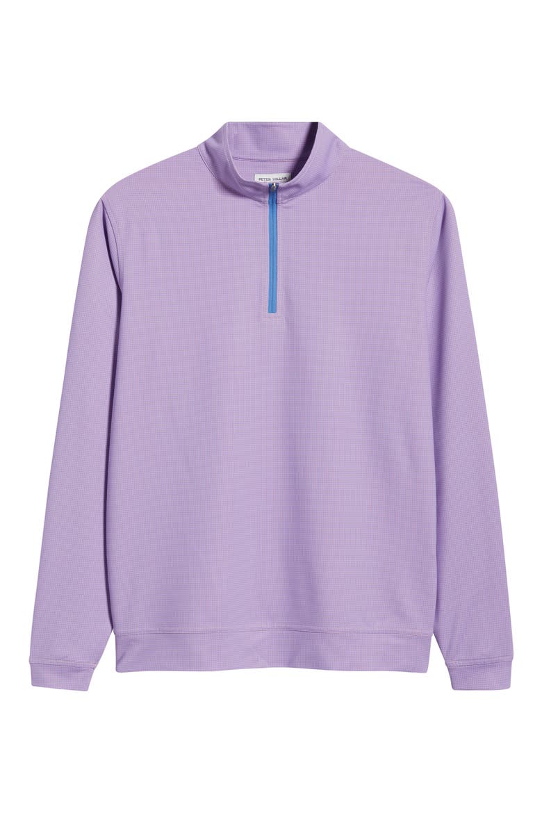 Perth Basketweave Quarter Zip Performance Sweatshirt, Alternate, color, PINK PARFAIT