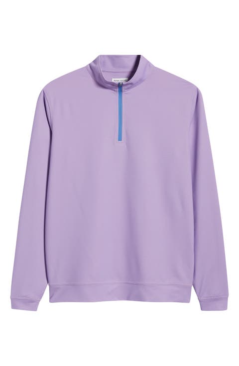 Perth Basketweave Quarter Zip Performance Sweatshirt