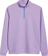 Peter Millar Perth Basketweave Quarter Zip Performance Sweatshirt